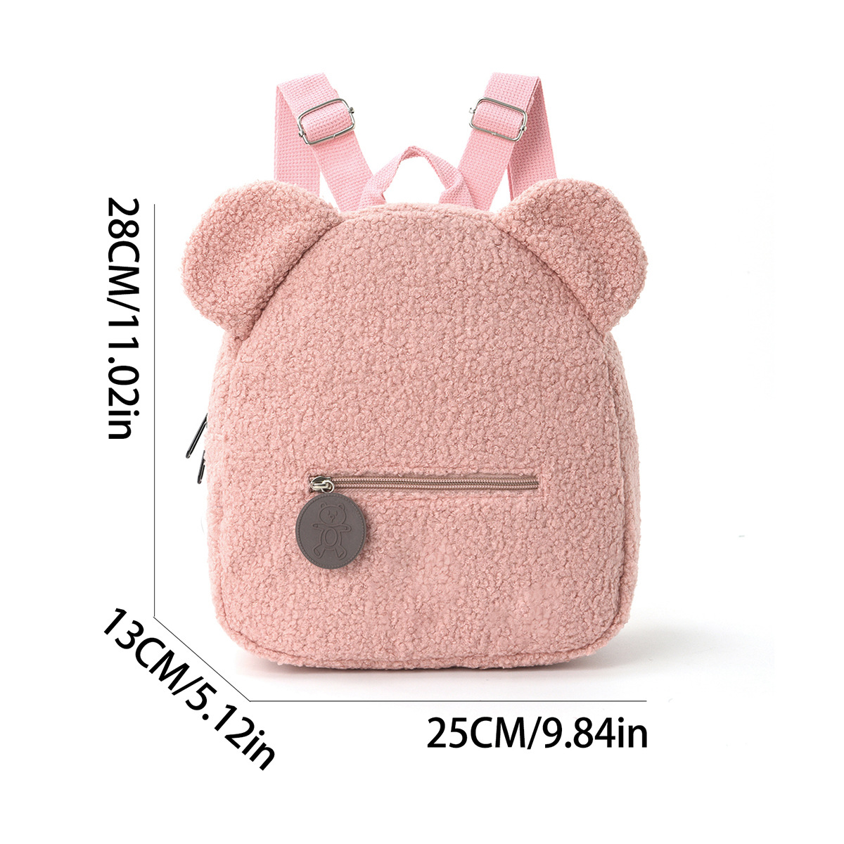 Foreign trade plush backpack 2025 new fashion casual ears bear backpack cartoon children's backpack