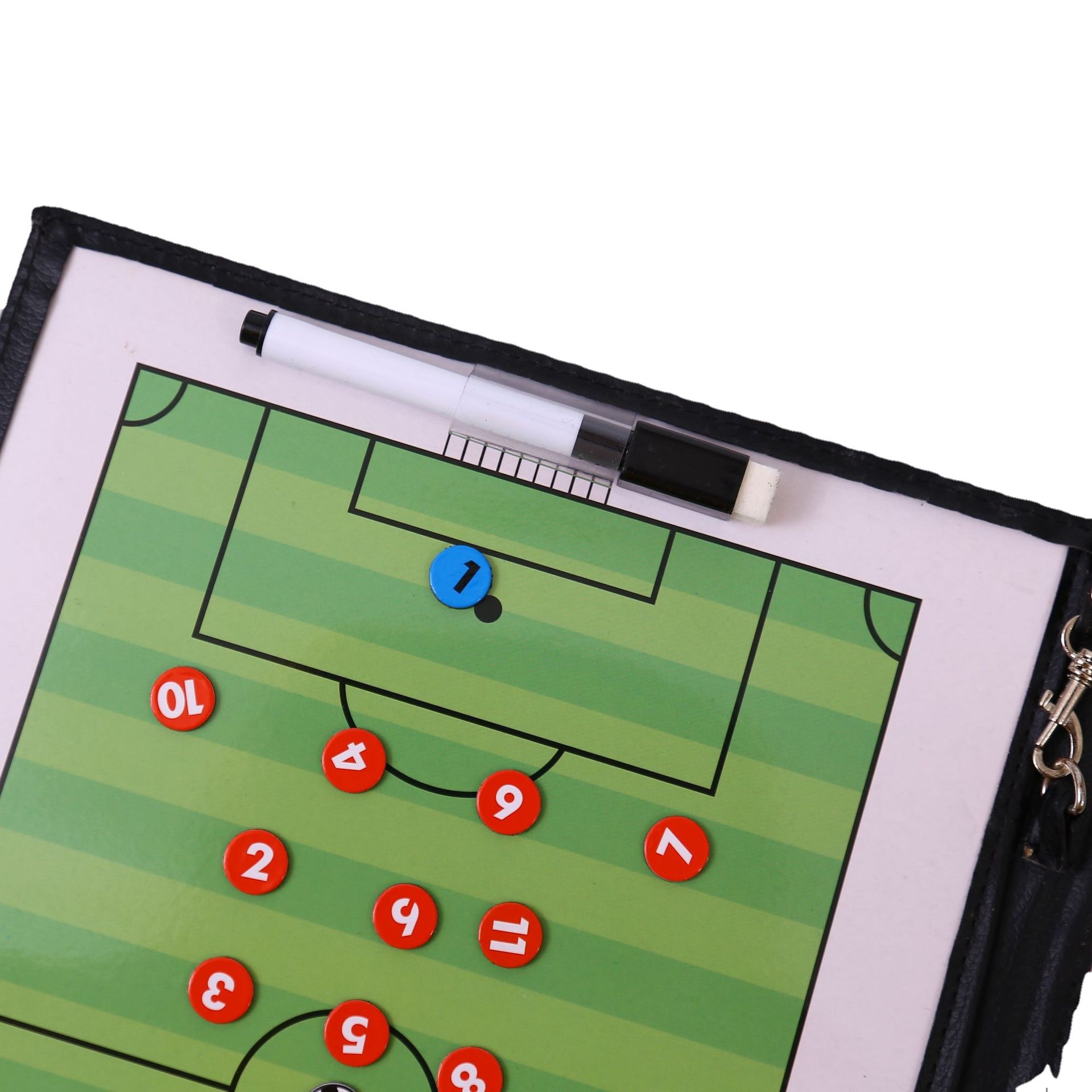 Football tactical board color 2.5 fold basketball coach this leather teaching board magnetic with pen factory long-term supply