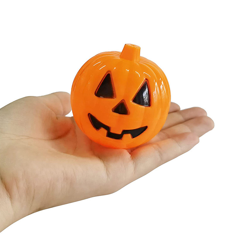 Halloween Pumpkin Shape Candy Box Ghost Festival Party Tricky Small Pumpkin Opening Pumpkin Shell