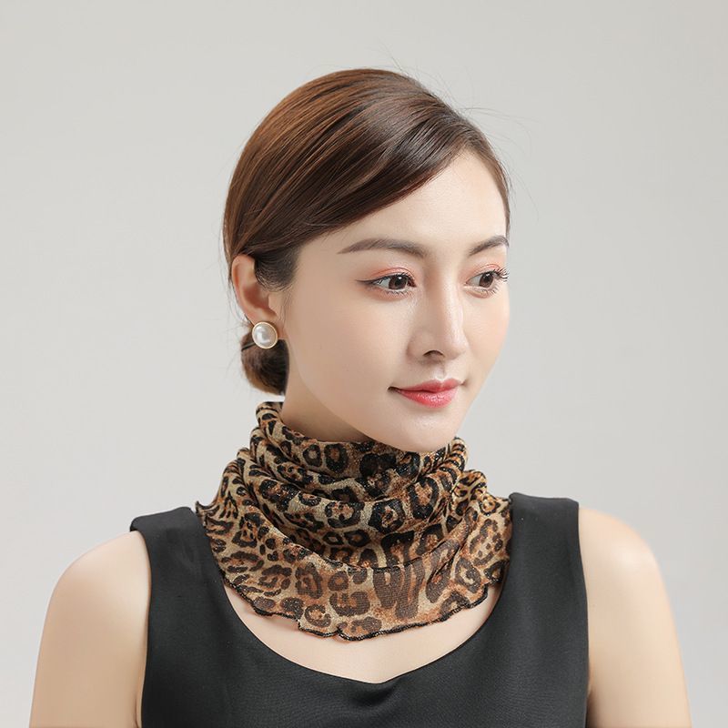 Sun Protection Mask, Summer Sun Protection Silk Scarf, Ice Silk Women's Cycling Anti-Uv Neck Protector, Neck Scarf, Trendy Scarf