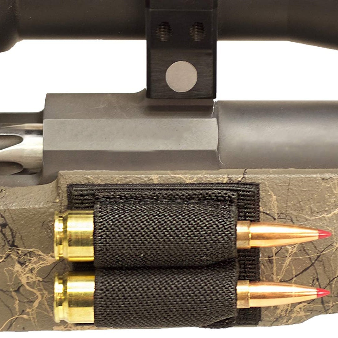 Outdoor 2 Hole Shotgun Bag Accessories 7.62mm Tactical Velcro Bulk Tools Velcro Bullet Bag