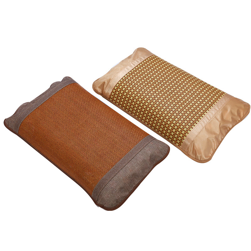 Factory wholesale rattan mat pillowcase rattan mat single pillow mat summer pillow cover cool pillowcase factory direct supply