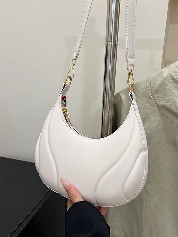 Textured Indentation French Armpit Bag for Women 2025 New Fashion Trendy Shoulder Bag Fashionable Versatile Commuter Crossbody Bag