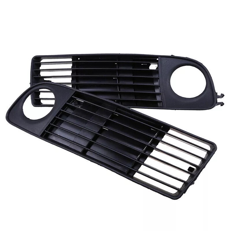 Suitable for Audi 98-02 A6 C5 Fog Light Frame Front Bumper Lower Grille Fog Light Grille Trim Air Vent Car Accessories