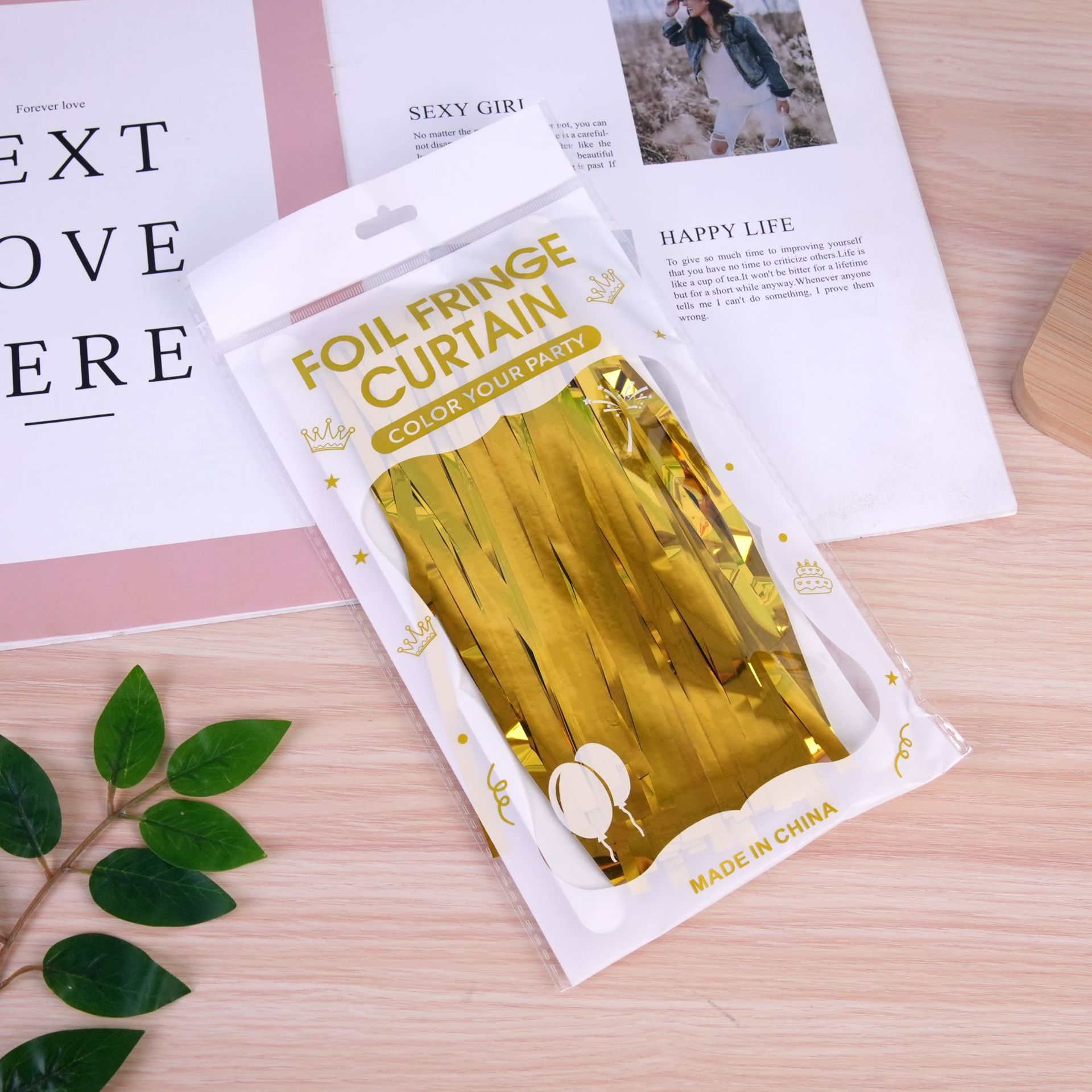 Cross-border Light Rain Curtain Birthday Party Decoration Supplies Colorful Rain Curtain Wedding Tassel Outdoor Background Wall