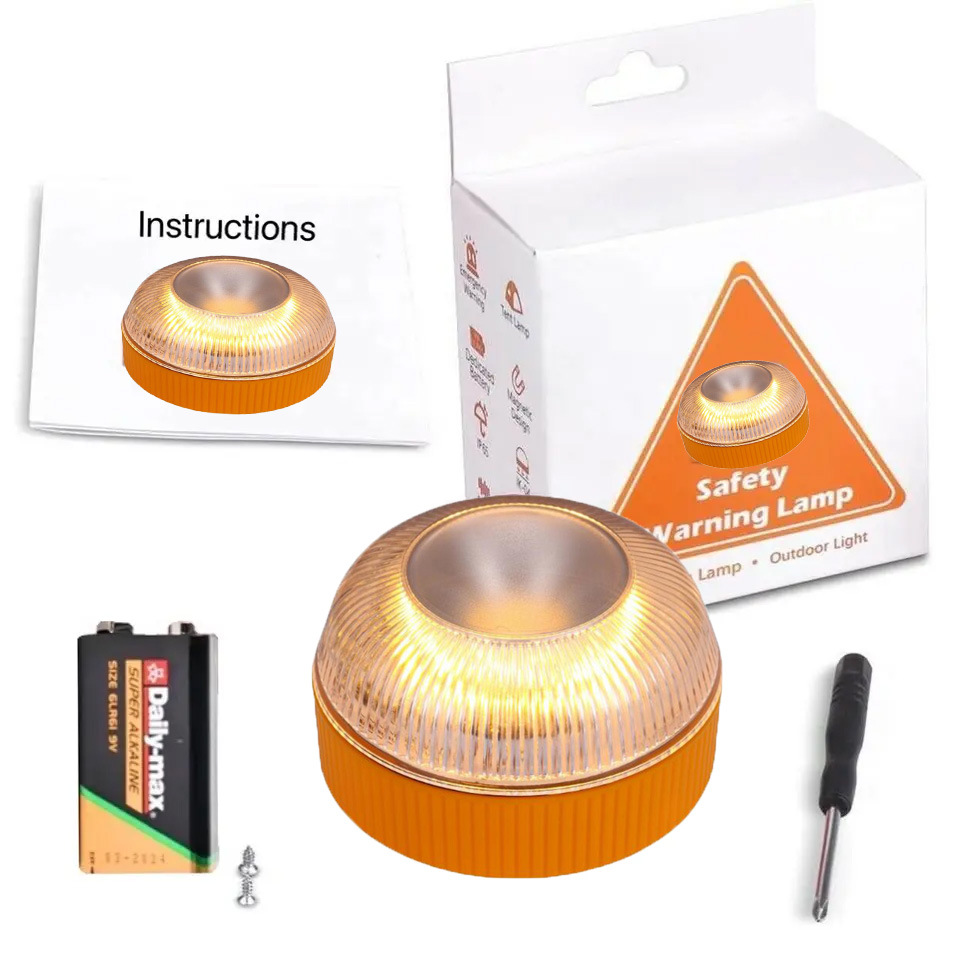 испанский V16 автомобильный предупреждающий свет светодиодный белый свет экстренный свет желтый свет мигающий свет сильная магнитная адсорбция