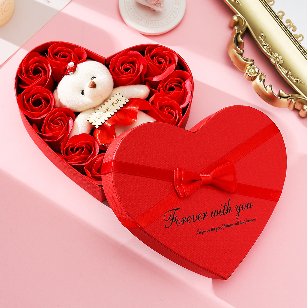 Mini bouquet eternal flower soap flower graduation season cross-border gift Valentine's Day gift decoration love rose box