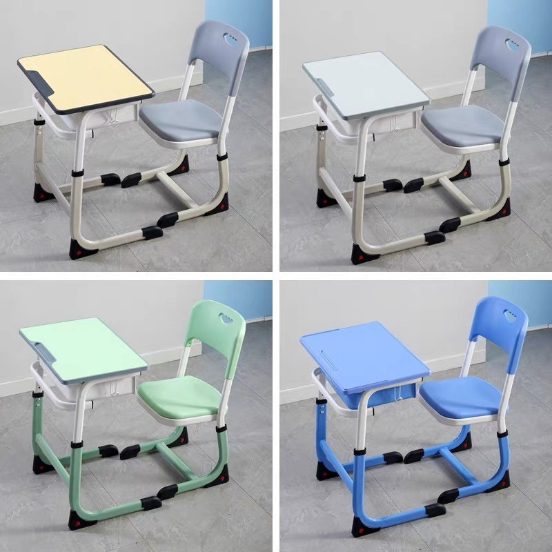 Student desks and chairs primary and secondary school students study desks school training courses can lift desks and chairs manufacturers wholesale foreign trade