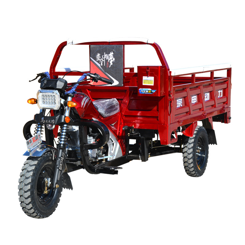New Tricycle Gasoline Tricycle Fuel Water-Cooled Tricycle Freight Agricultural Dump Truck