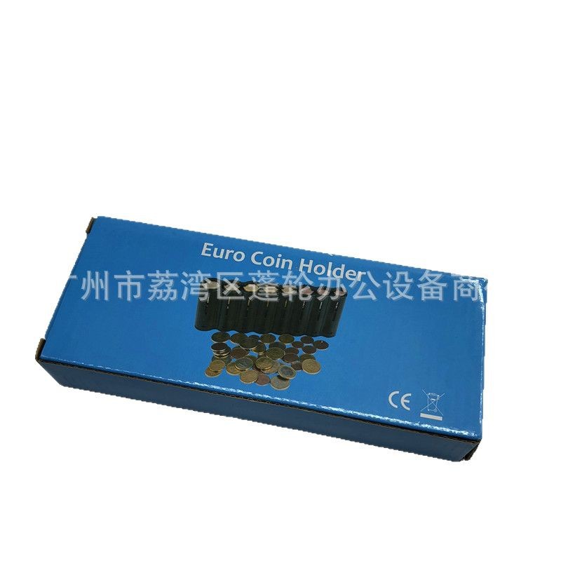 Thickened portable euro coin storage box coin storage box EU countries coin storage box mini coin box