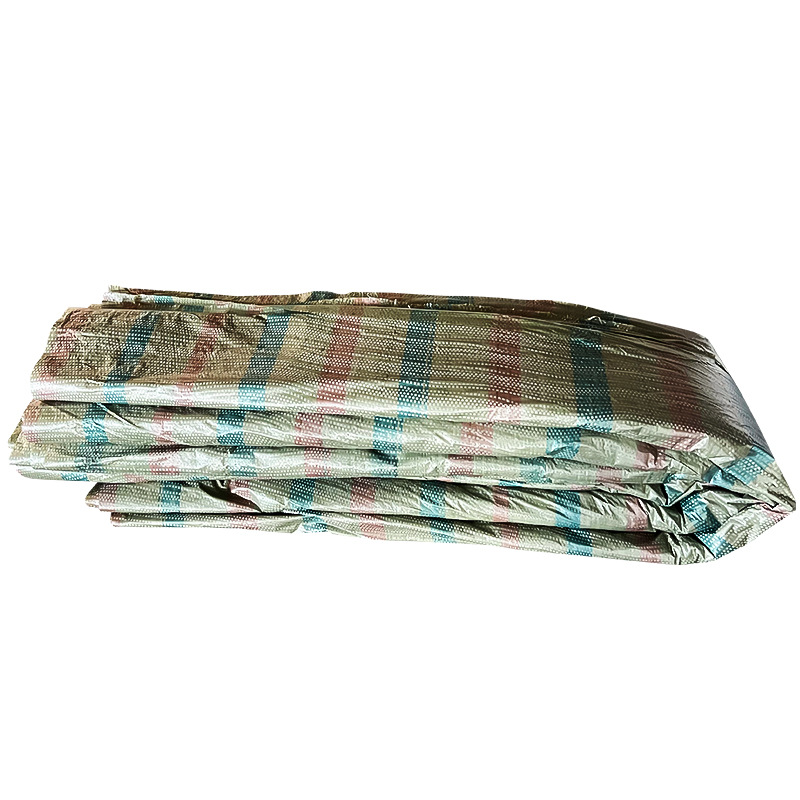 Manufacturer Supplies Customized Wholesale Disposable Engineering Color Striped Cloth Sunshade and Sun Protection Tarpaulin That Is Not Easy to Get Water and Rain