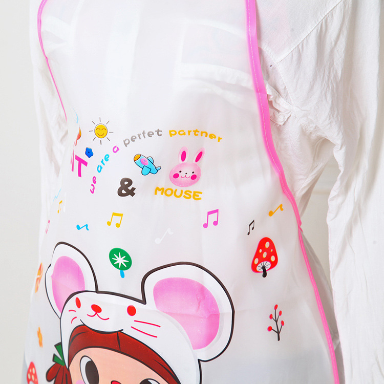 Amazon Ebay Korean Style Halter Neck Apron Cartoon Princess Apron Kitchen Oil-Proof Waterproof Sleeveless Half Apron