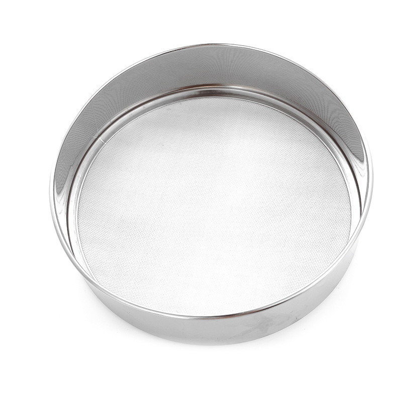 2 yuan store baking gadgets 15cm stainless steel small flour sieve 2 yuan net leakage stall supply