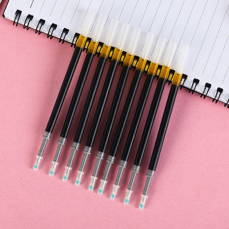 Оптовая продажа перезаправляемой гелевой ручки, шариковой ручки K35, канцелярские принадлежности, прозрачный стержень, черная перезаправка