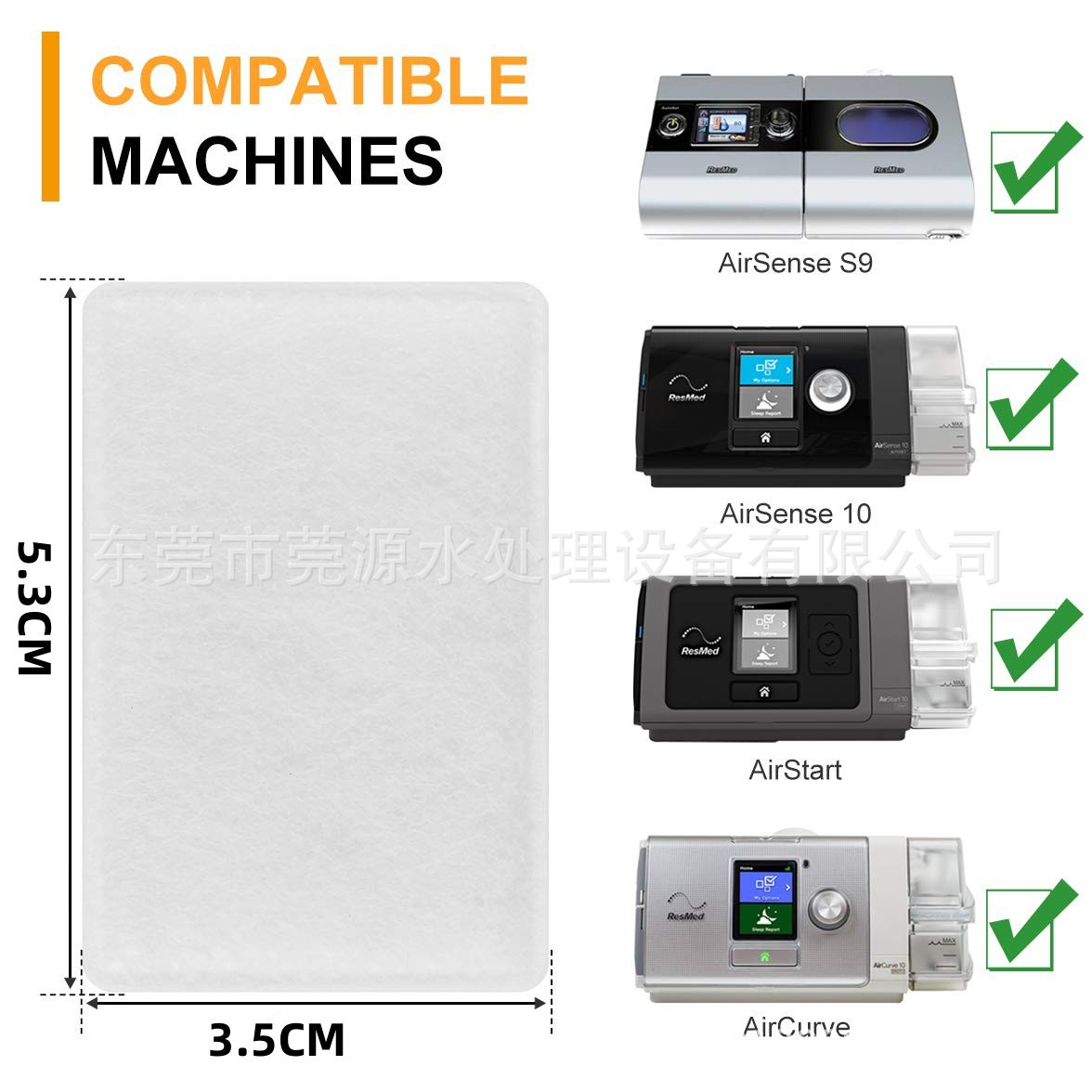 Filter Cotton for Amazon Resmed S9/S10, Resmed S11 Cpap Filter Respirator Machine Filter Membrane