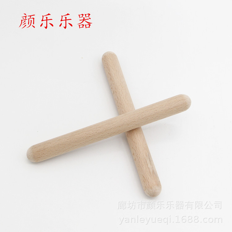 Orff Musical Instrument Children's Percussion Instrument Performance Accompaniment Stick Wooden Sound Stick Rhythm Stick Wholesale