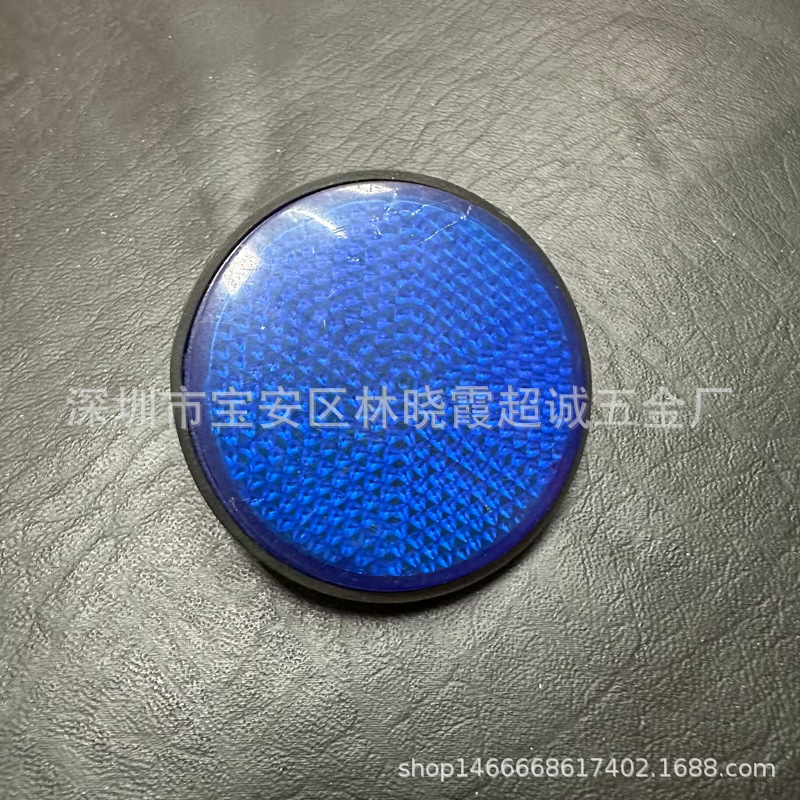 Across the black bottom round light plate shock-absorbing reflector motorcycle resistance car reflector reflector
