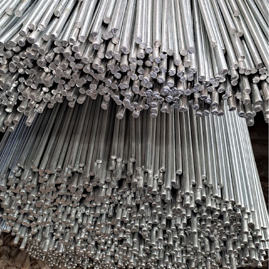 Hot-Dip Galvanized Round Steel, Electro-Galvanized Round Bar, Cold-Dip Galvanized Steel Rod, Lightning Rod, Anti-Rust, National Standard, Chengdu Spot