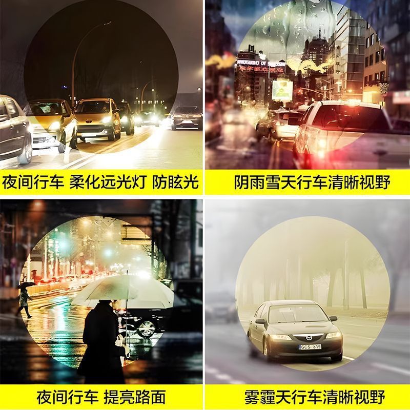 European and American Cat-Eye Atmosphere Day and Night Night Vision Smart Color-Changing Nighttime Brightening Driving Mirror Anti-Uv Goggles