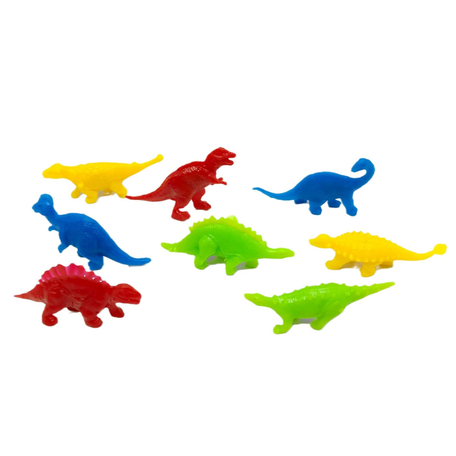 5cm mini dinosaur flexible glue small size simulation dinosaur model solid color PVC environmental protection material archaeological egg twisting machine accessories