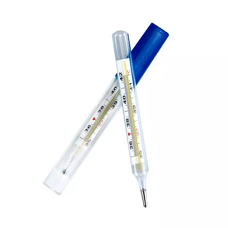 Sanshan glass thermometer large mercury thermometer internal standard wide body surface armpit mercury medical large scale