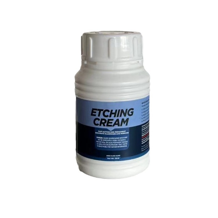 High-Precision White Water-Based Etching Paste for Glass
