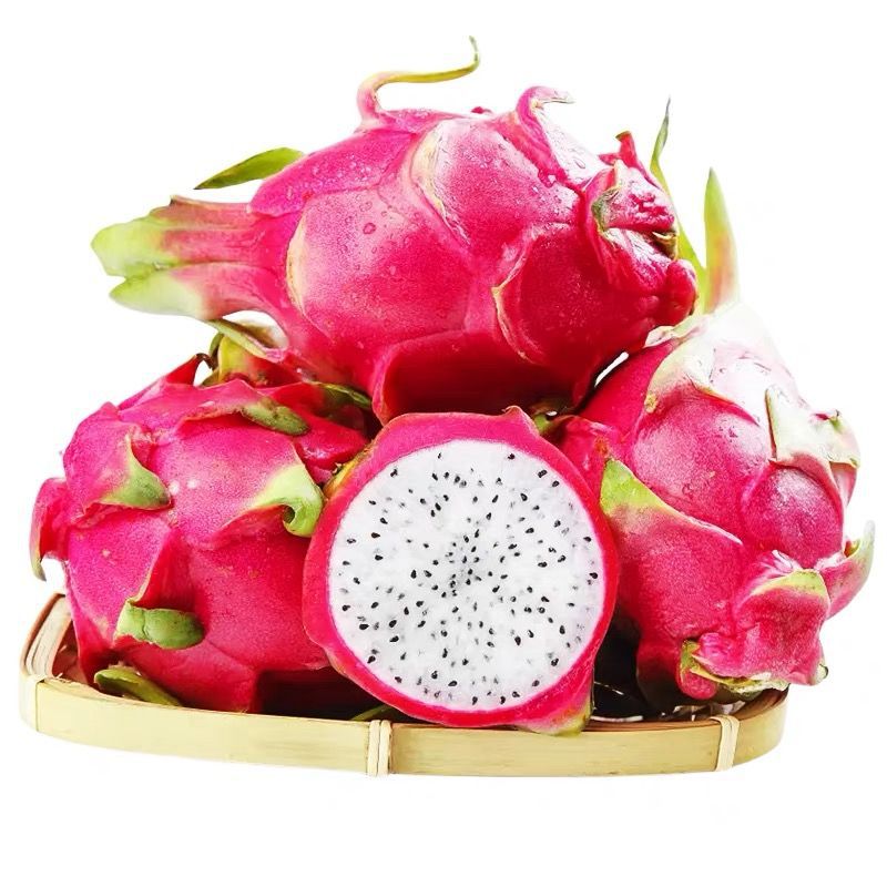 Freshly Picked White-Fleshed Dragon Fruit from Vietnam, Seasonal Tropical Fruit for Pregnant Women, Whole Box with Free Shipping