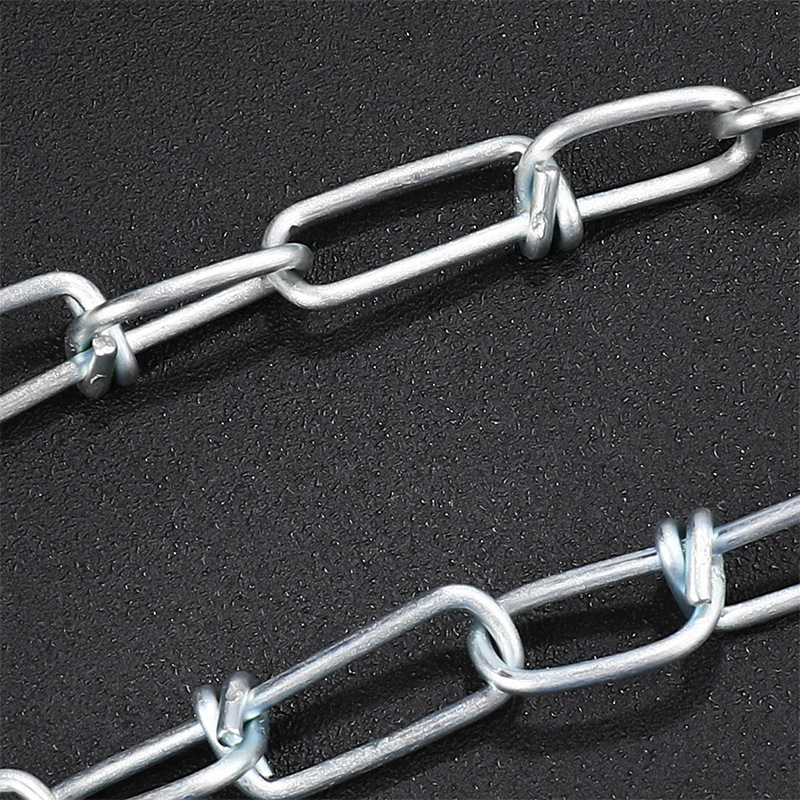 Factory direct wholesale homemade chain braided chain knotting chain strip galvanized industrial chain pet chain dog chain