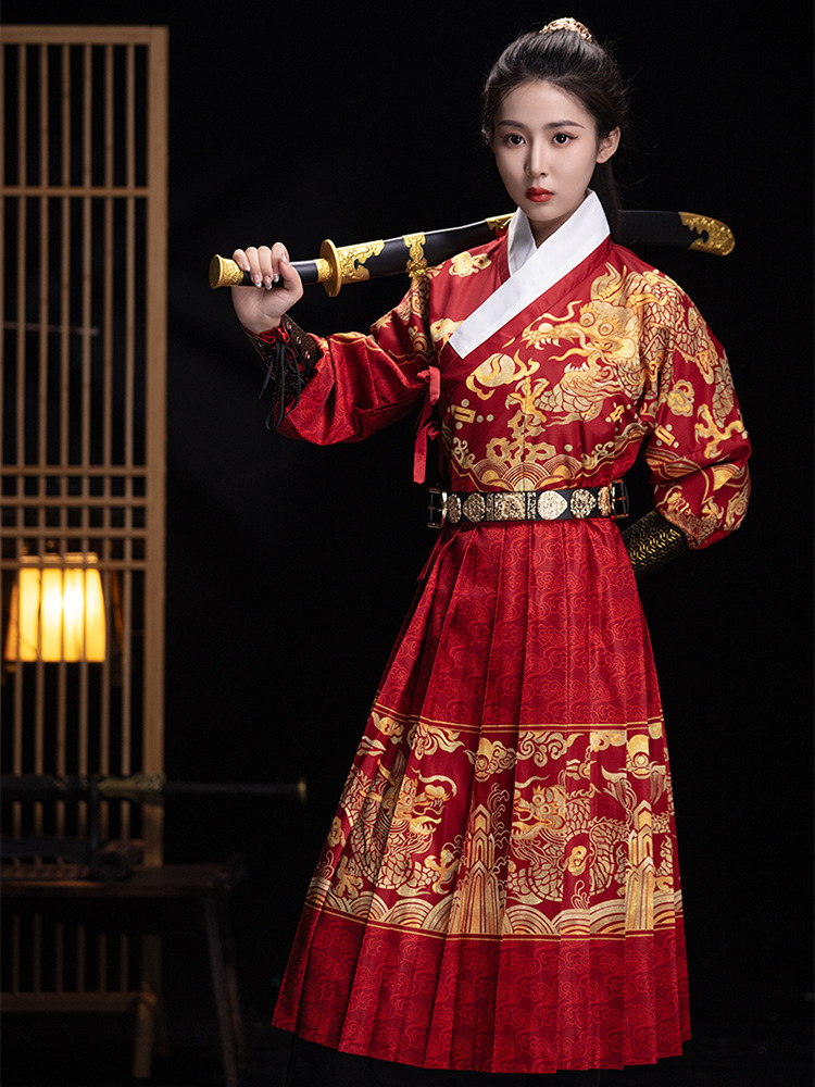 Ancient Ming-Style Hanfu Men's Flying Fish Suit, Embroidered Spring Knife, Chinese Style Dragon Robe, Yisa Martial Arts Costume, Autumn Long-Sleeve