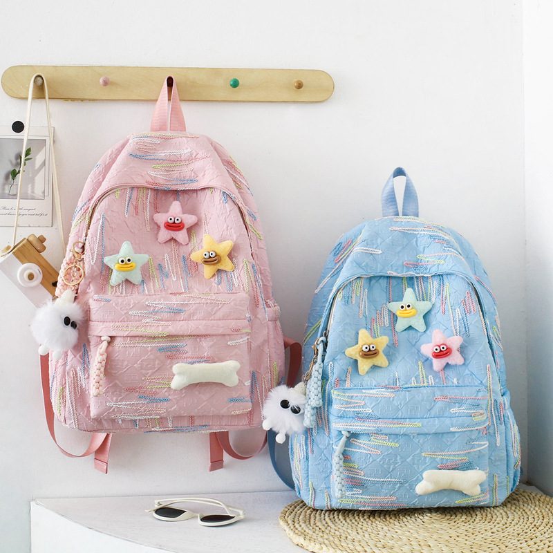 New Stylish Japanese-Style Backpack for College Students, Cute Large-Capacity Soft Girl Backpack Versatile