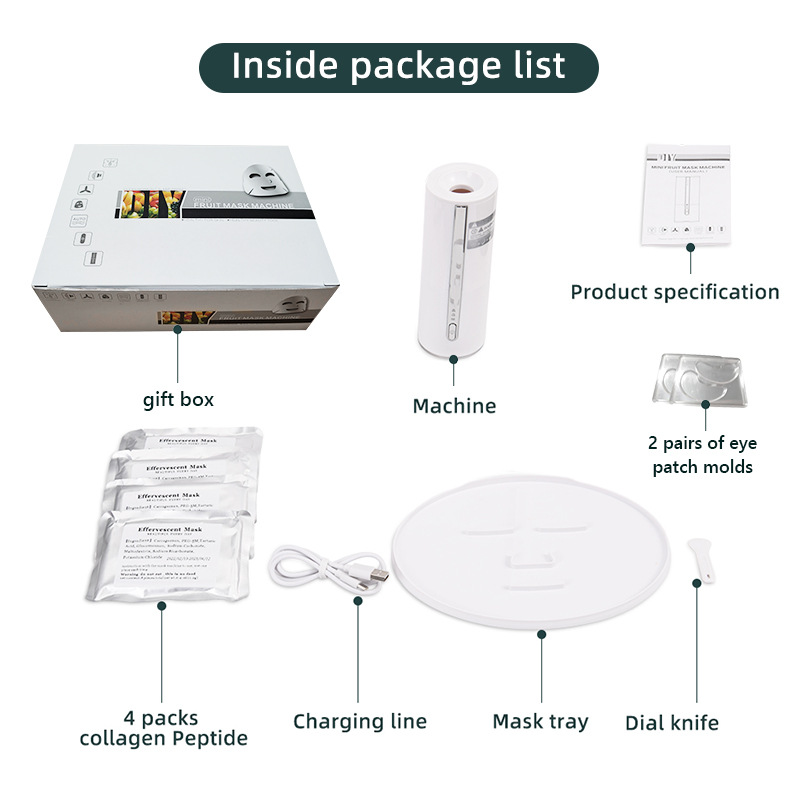 Face mask machine intelligent fruit and vegetable mask machine DIY fruit mask machine beauty instrument 2022 new