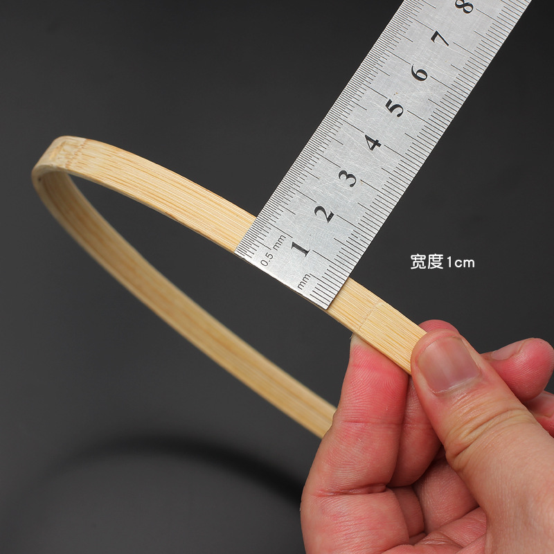 Bamboo Crafts Group Fan Accessories Bamboo Embroidery Frame Inner Ring Wedding Set Decoration Fan Dream Catcher Bamboo Ring