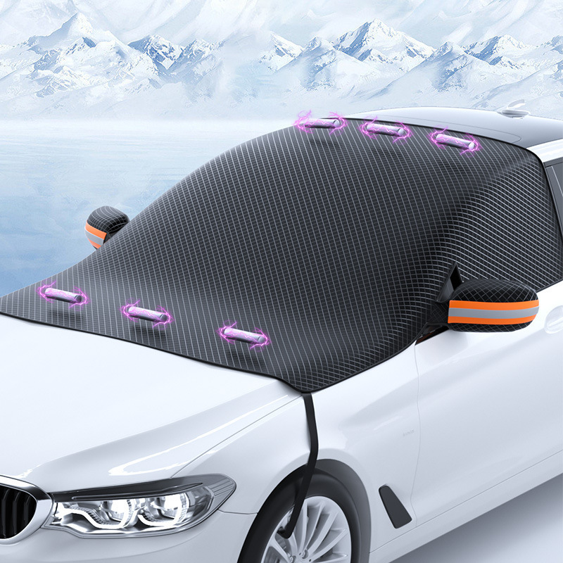 Magnetic Car Snow Shield, Front Windshield Snow Cover, Anti-Snow Cover, Anti-Freeze, Anti-Frost, Universal Cross-Border Sunshade
