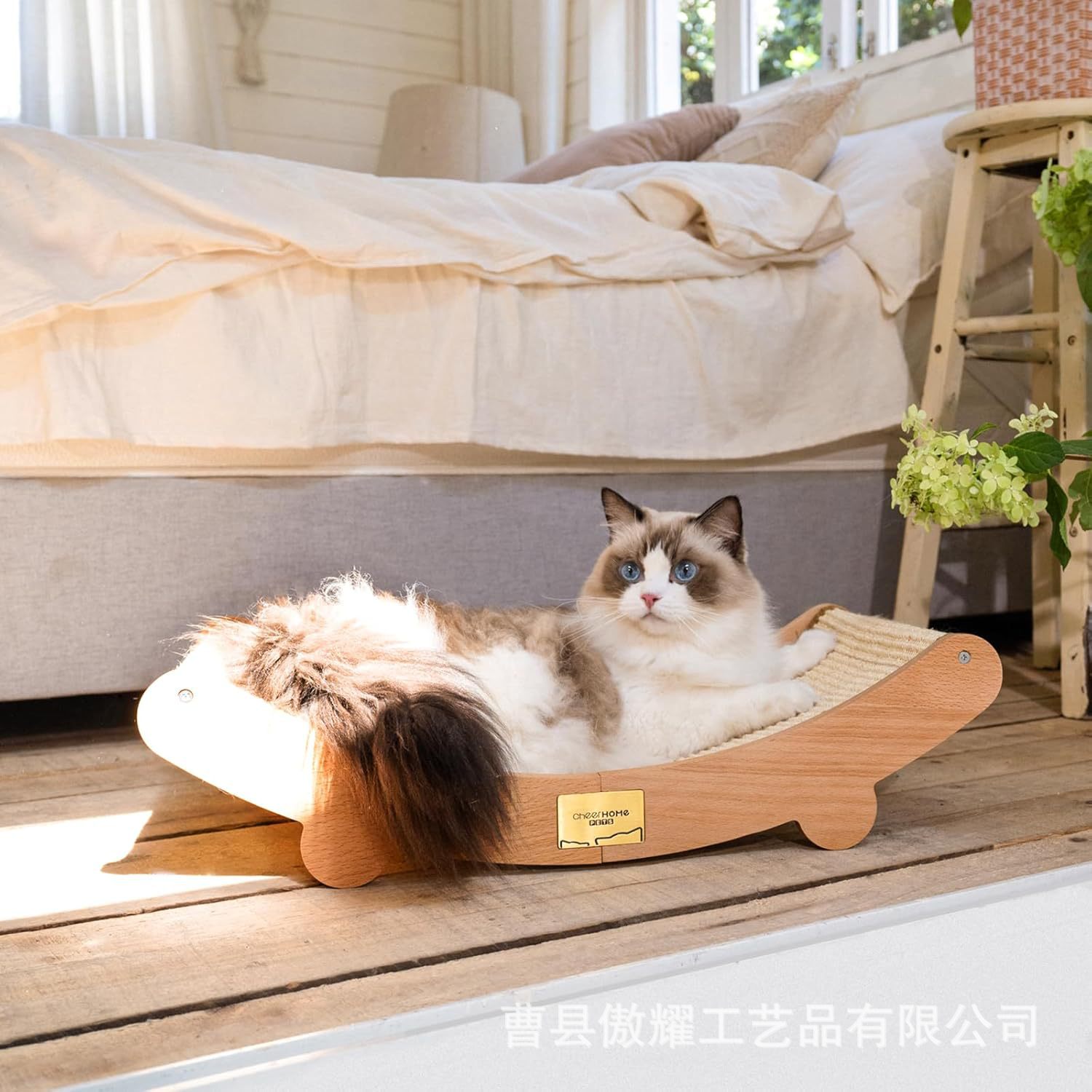 Cat Scratch Board Wear-resistant No-crumbs Cat Lounge Integrated Recliner Cat Claw Board Scratch-resistant Cat Sofa Claw Grinding Toy Universal for All Seasons