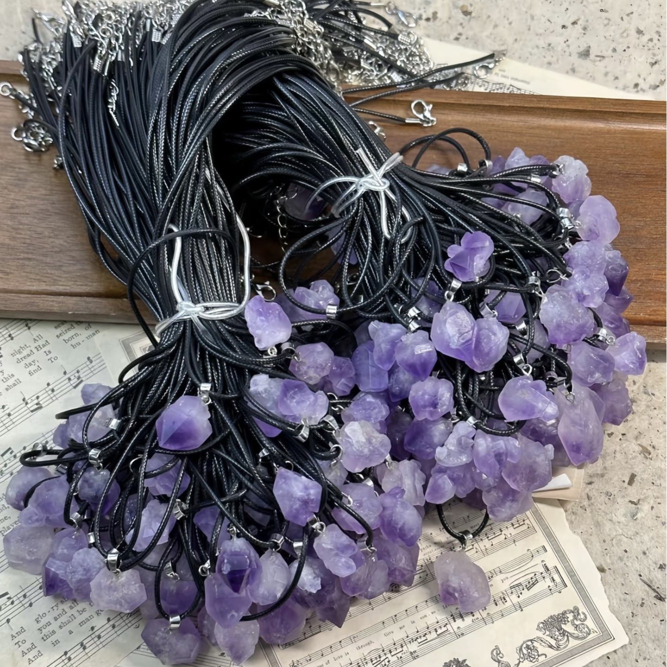 Factory Direct high quality Amethyst Stone Pendant Shape Amethyst Pendant DIY Stone Pendant Jewelry