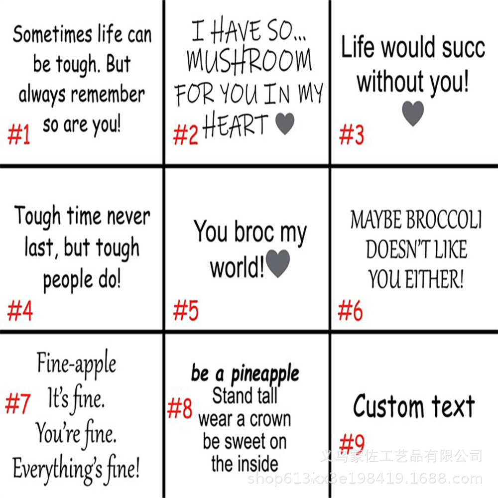 Amazon foreign trade positive energy potato tomato funny expression handmade wool crocheted cucumber vegetable fruit ornaments