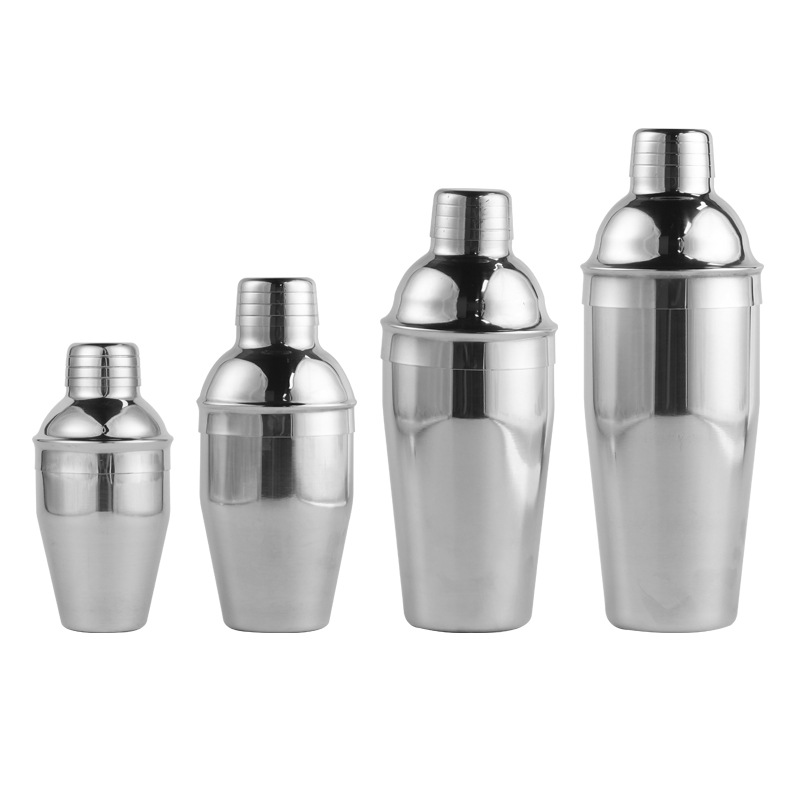 Cross-border New Stainless Steel Wine Shaker Multi-size Three-stage Hand-cranked Snow Cup Home Bar Chicken Tail Wine Shaker