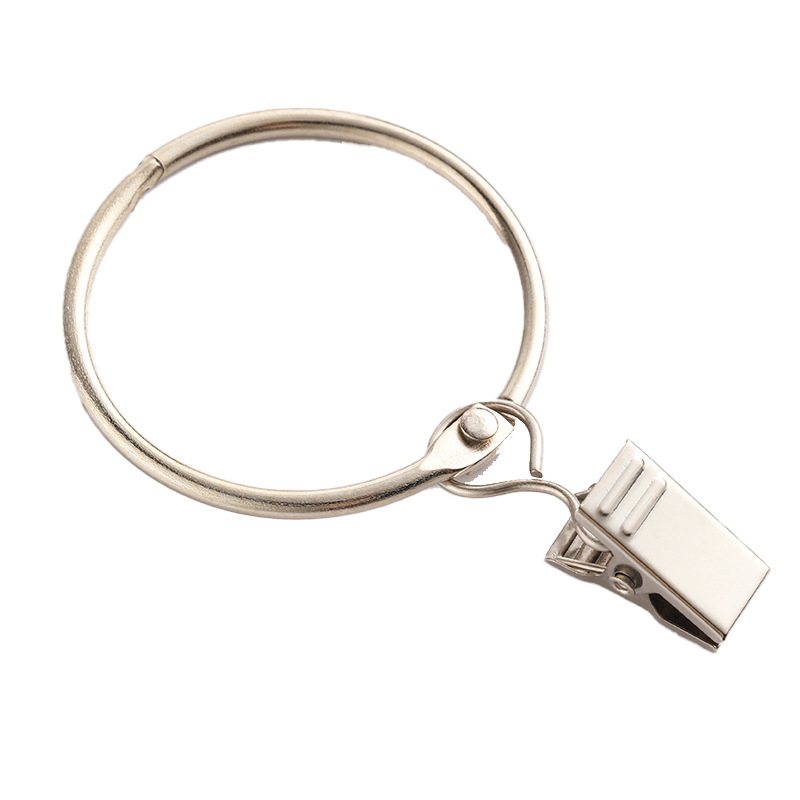 Stainless Steel Open Ring Curtain Live Ring Roman Rod Hanging Ring Hanging Ring Metal Curtain Hook Hanging Ring Wholesale