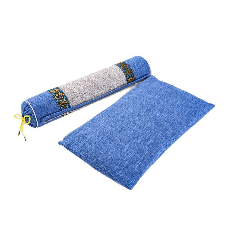 Cervical Pillow Special Sleeping Neck Pillow Mugwort Helps Sleep Cylindrical Cassia Seed Hard Buckwheat Skin Strong Spine Pillow