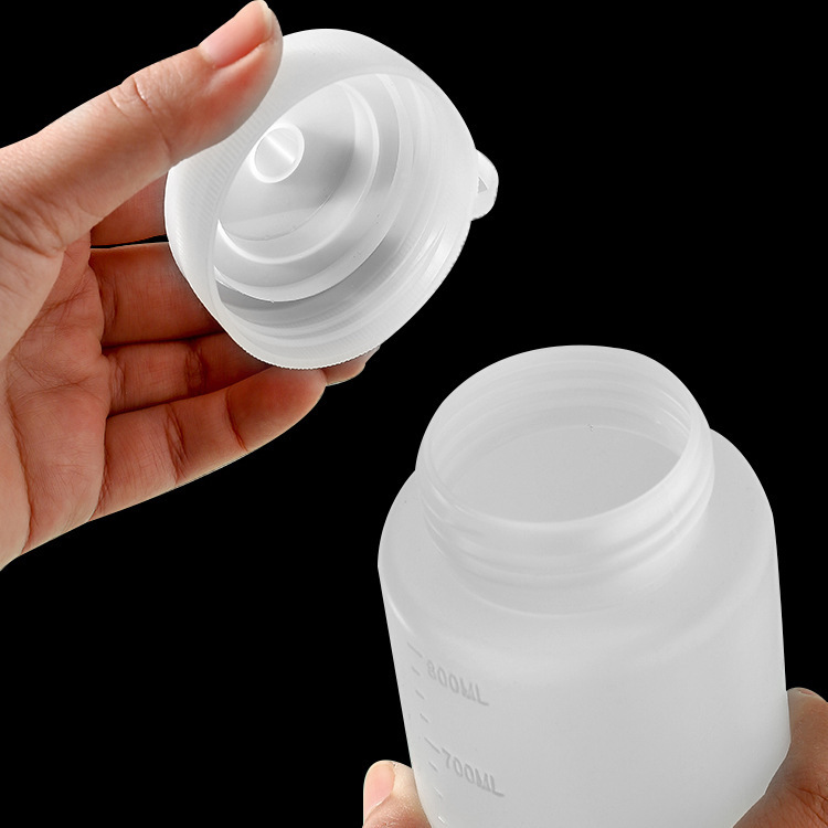 Kitchen Seasoning Bottle with Scale, Salad Dressing, Press-Type Squeeze Jam Bottle, Plastic Squeeze Sauce Bottle, Kitchen Seasoning Bottle