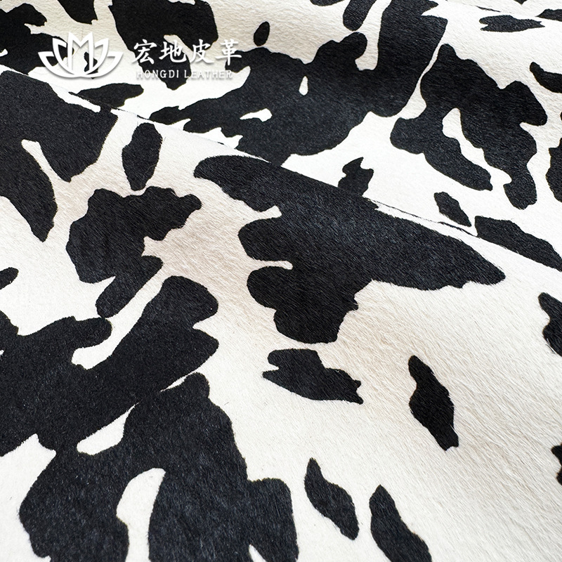 Popular Genuine Leather Leopard Print Horse Hair Downstream Popular Cow Hair Print Horse Fur Leather Upper Original Leather Manufacturer Wholesale