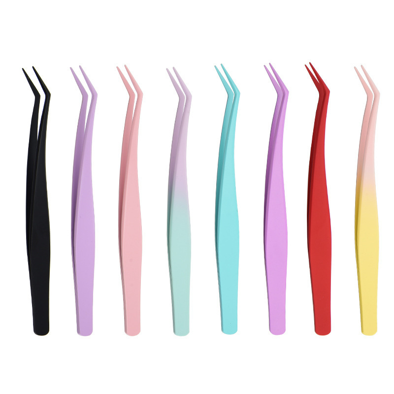 Newly Upgraded Non-Stick Tweezers, Glue-Free Eyelashes, Special Anti-Stick Tweezers, High-Precision Makeup Artist Recommended for Novices