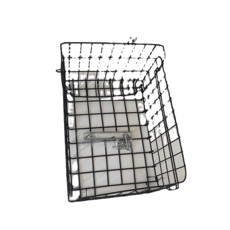 Self-folding mountain rear basket schoolbag blue wire bold belt taillight strap