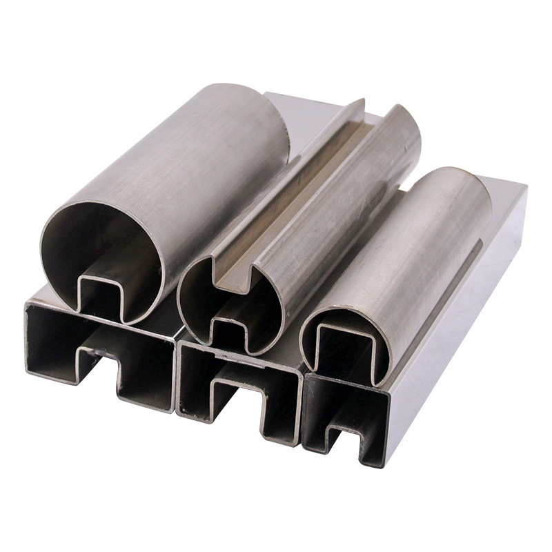 Stainless Steel Special-Shaped Tubes in Stock 201/304 Grooved Tubes Brushed Coated Stainless Steel Fan-Shaped Tubes Yangjiang Wholesale