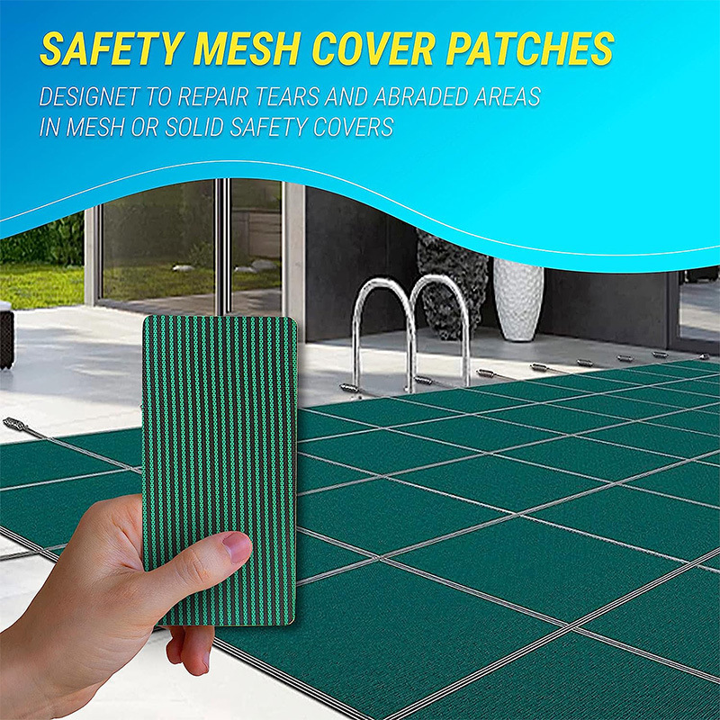Pool Cover Patch for Swimming Pool Protective Net Leakage Repair Subsidy Self-adhesive Repair Kit Pool Cover Repair Subsidy
