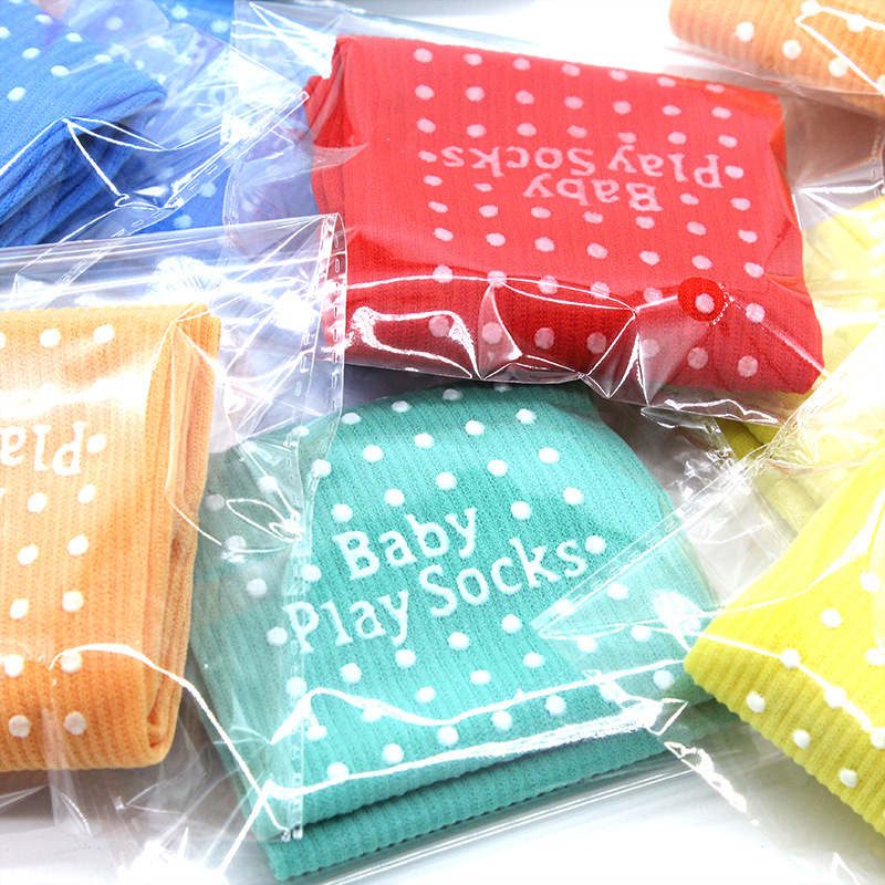 Summer thin trampoline socks children's playground baby early education adult yoga socks dispensing non-slip floor socks