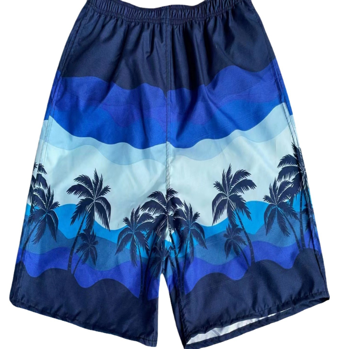 Men's Beach Shorts, Loose Shorts, Summer Quick-Dry Large Swim Trunks, Sports Knee-Length Shorts, Men's Plus-Size Loose Swimwear