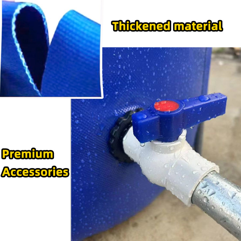 Canvas Foldableable Bucket Large Rainwater Collection Bag Portable Car Wash Water Reservoir Outdoor Water Storage Bucket