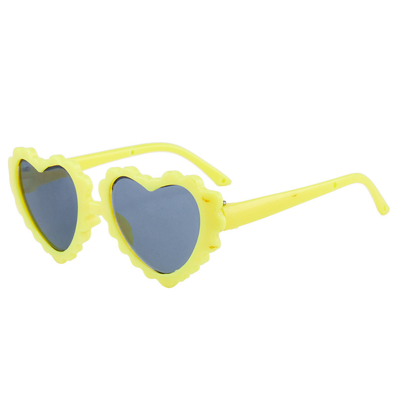 New Pet Heart-Shaped Sunglasses, Cute Glasses, Anti-Uv Sunglasses, Heart-Shaped Peach Heart, Universal for Cats and Dogs