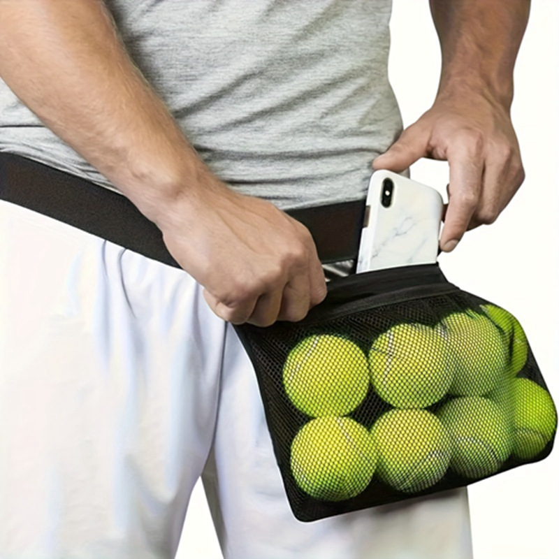 Tennis Ball Picker-Up Bag, Table Tennis, Golf, Portable Storage Bag, Training Ball Picker-Up Bag, Waist Bag, Cross-Border